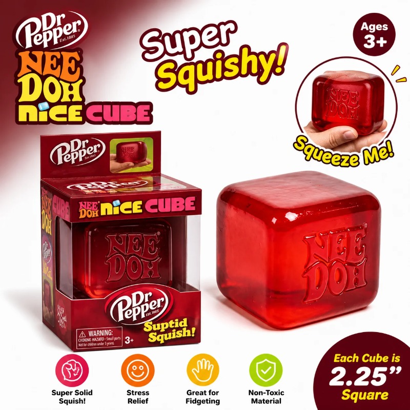 Fidget Cube Original - Soft Cube Squishy Toy Stress Relief