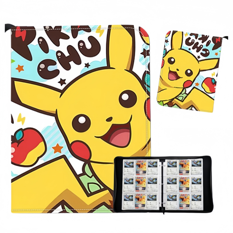 Trading Card Binder - New 2026 Pikachu Card Binder Waterproof