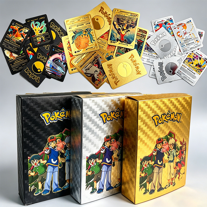 55Pcs Pokemon Gold Foil Cards  - đánh giá và giá Pokemon Binder Card