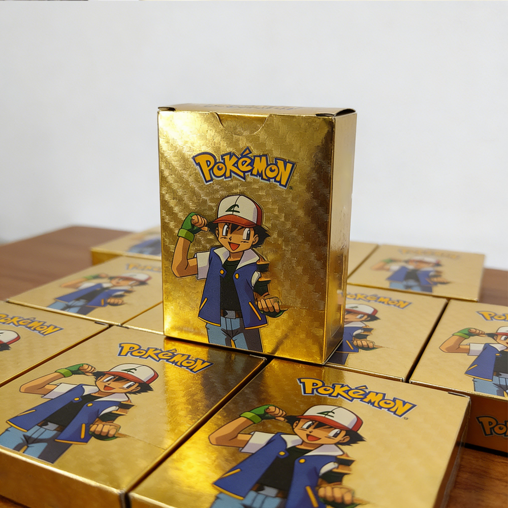 55Pcs Pokemon Gold Foil Cards  - đánh giá và giá Pokemon Binder Card