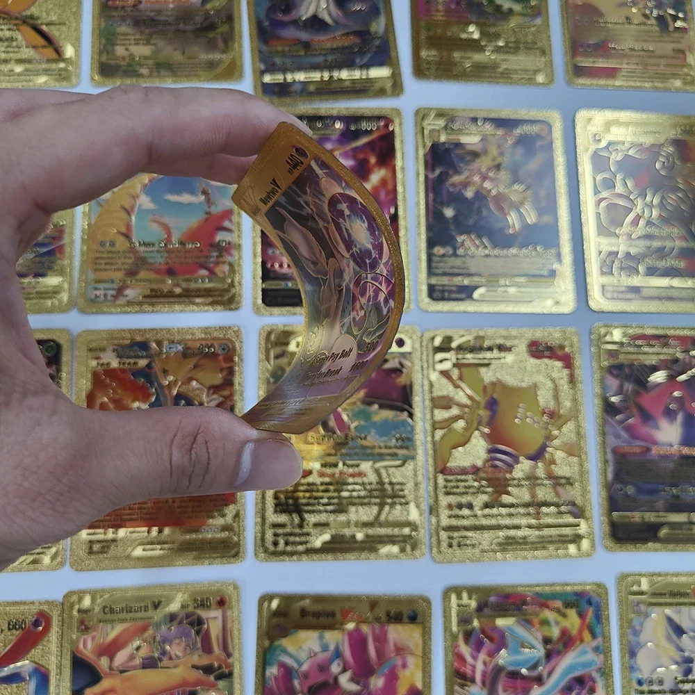 55Pcs Pokemon Gold Foil Cards  - đánh giá và giá Pokemon Binder Card