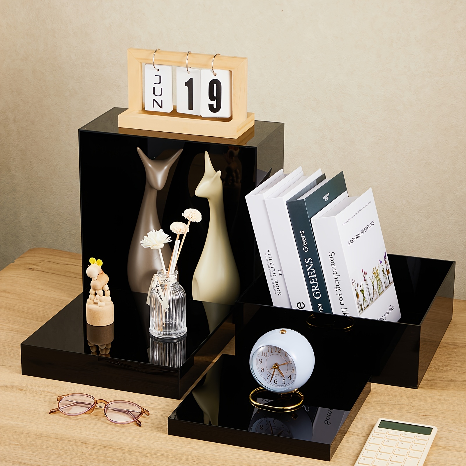 7pcs Buffet Risers Set Acrylic - đánh giá và giá Display Risers Set