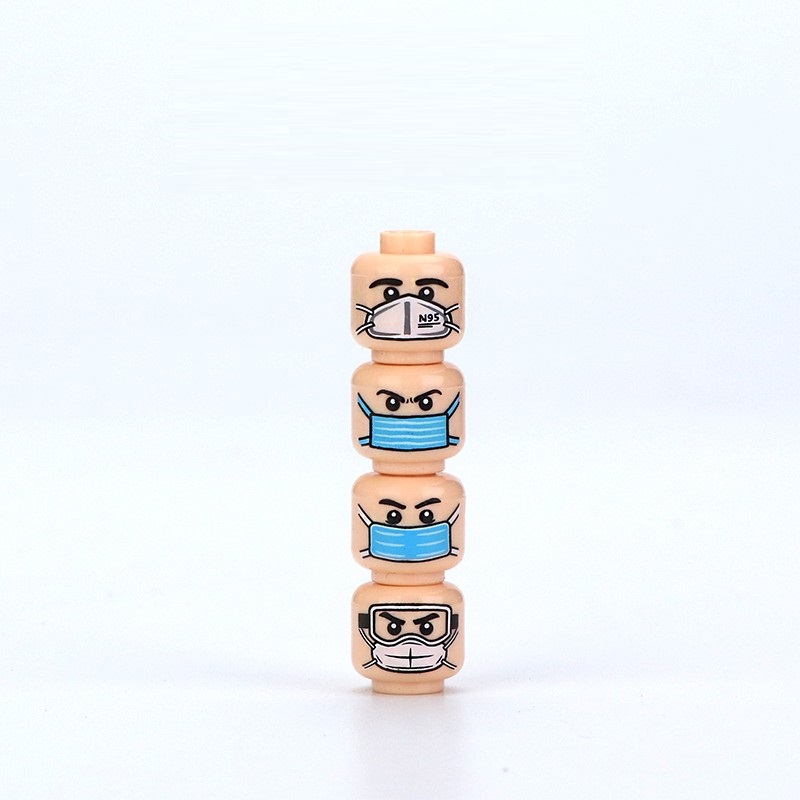 MOC City Face Heads Mini Actio - đánh giá và giá Lego Minifigure Holder