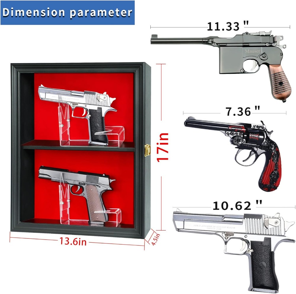 Lockable Wall Mount Gun Displa - đánh giá và giá Display Case Acrylic