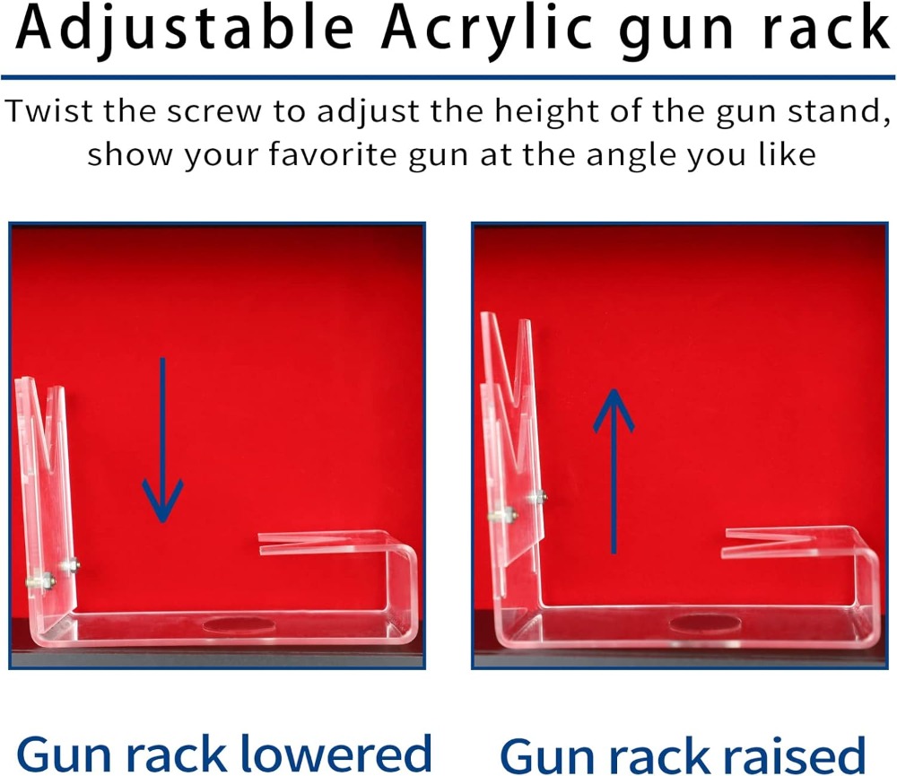 Lockable Wall Mount Gun Displa - đánh giá và giá Display Case Acrylic