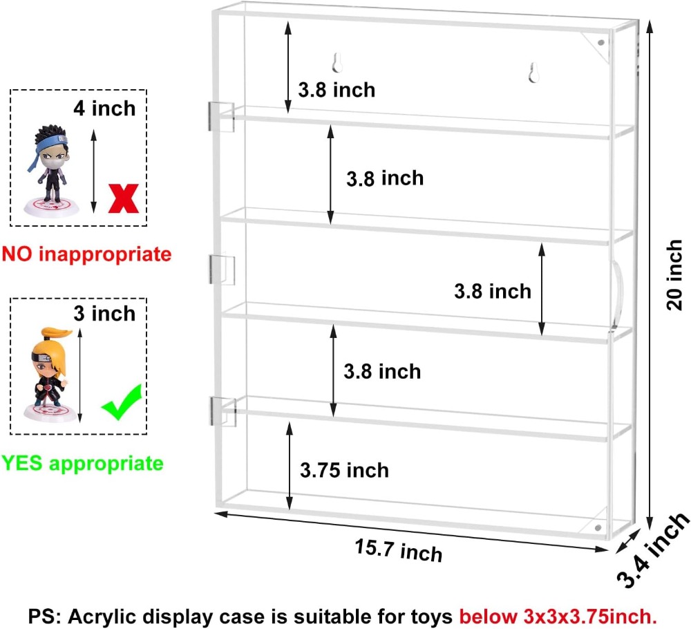 5-Tier Acrylic Display Case fo - đánh giá và giá Display Case Acrylic