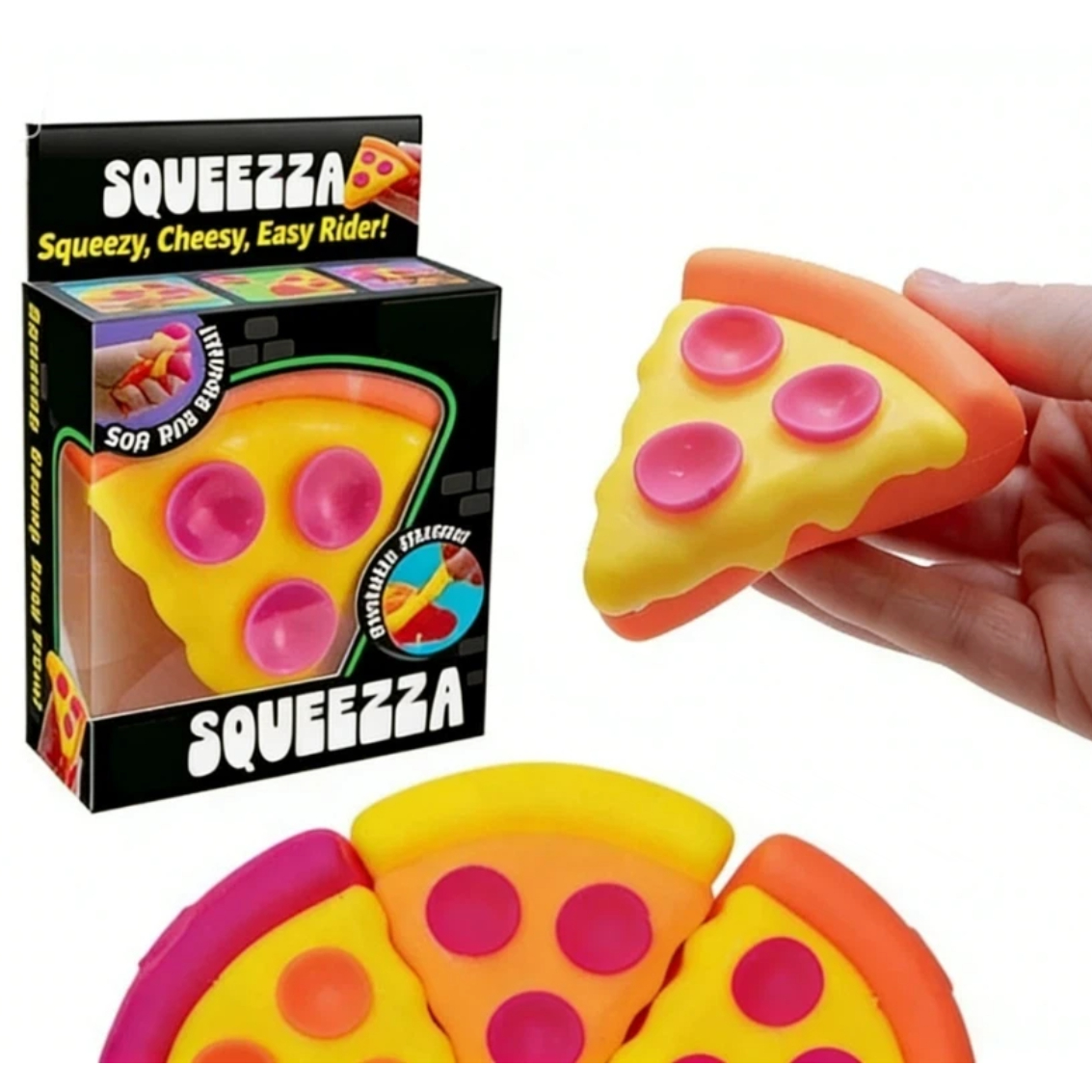 Schylling Needoh pizza Stress  - đánh giá và giá Fidget Cube Original