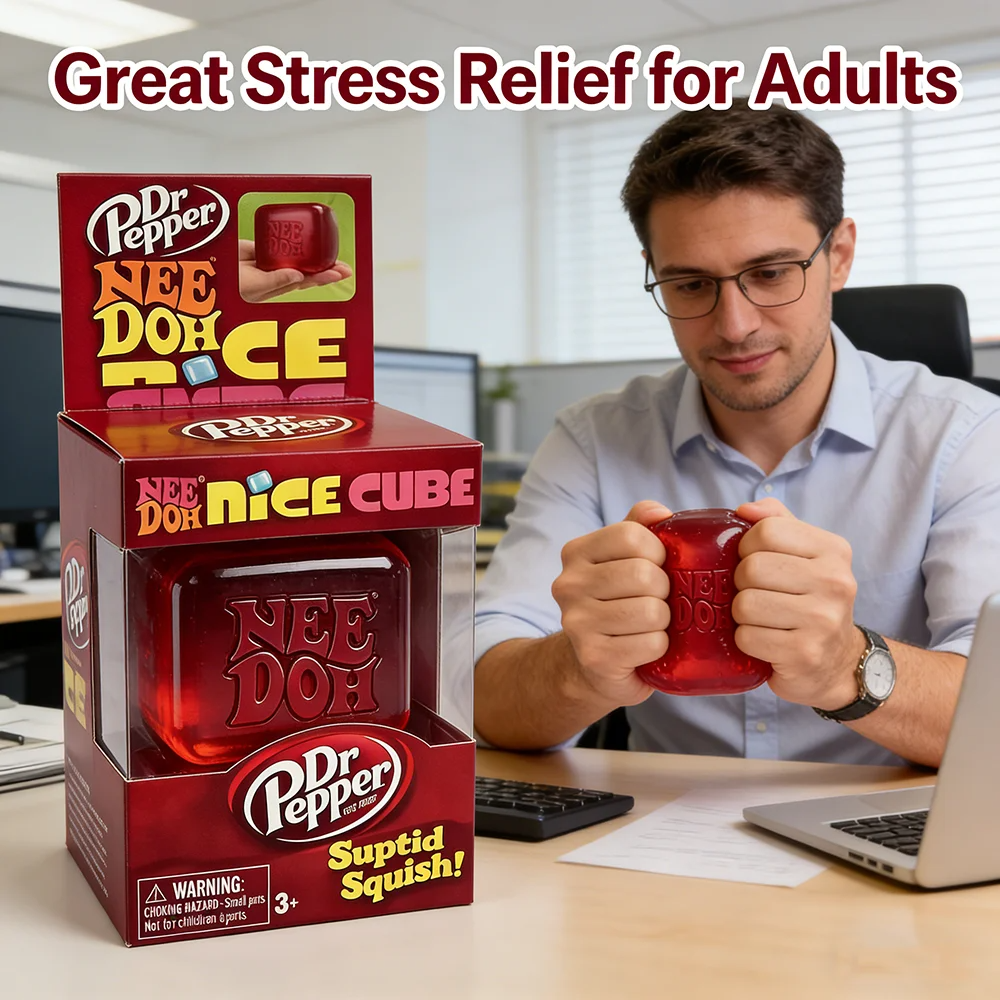 =* Dr Pepper x NeeDoh Nice Cub - đánh giá và giá Fidget Cube Original