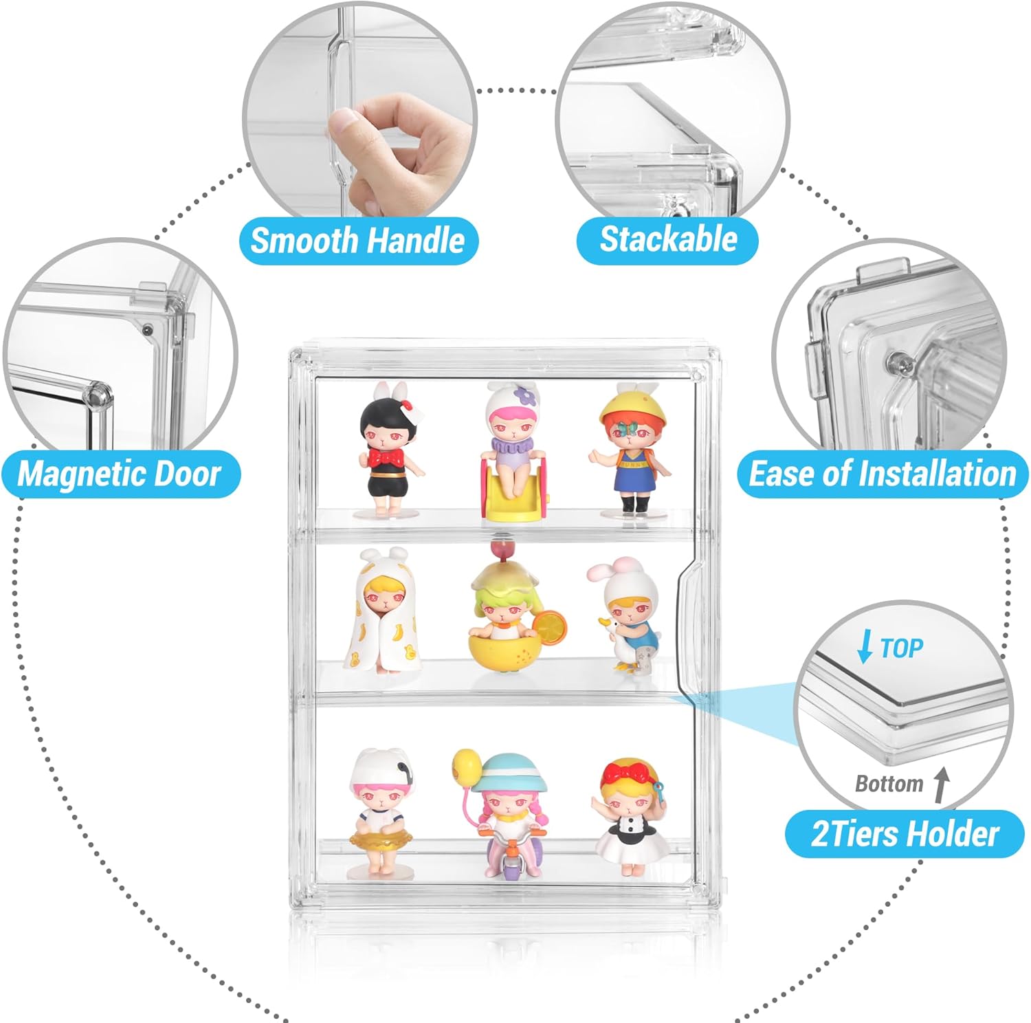 3-Tier Acrylic Display Case fo - đánh giá và giá Display Case Acrylic