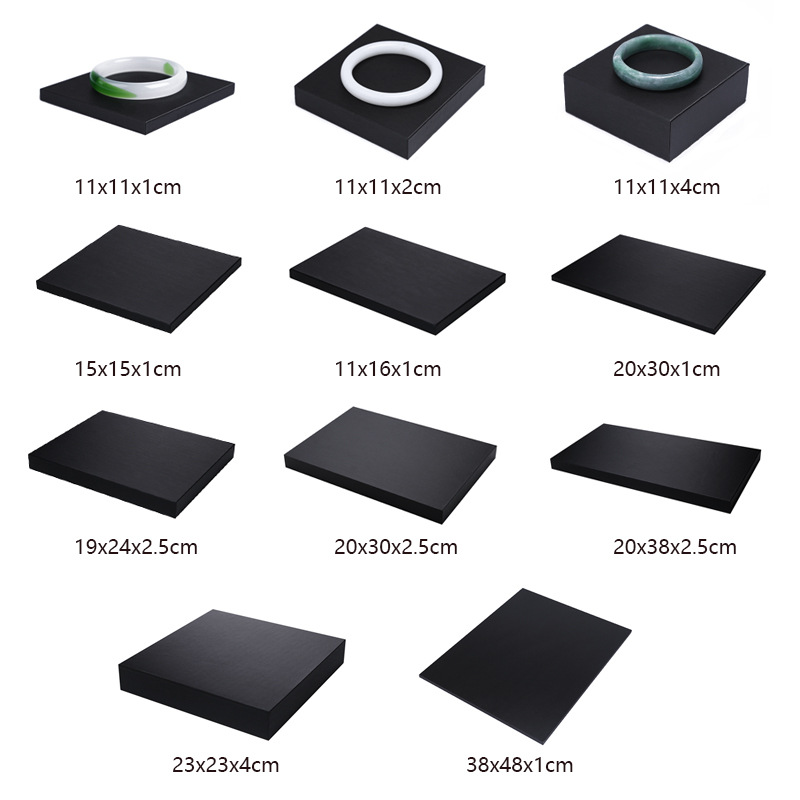Black PU Leather Jewelry Displ - đánh giá và giá Display Risers Set