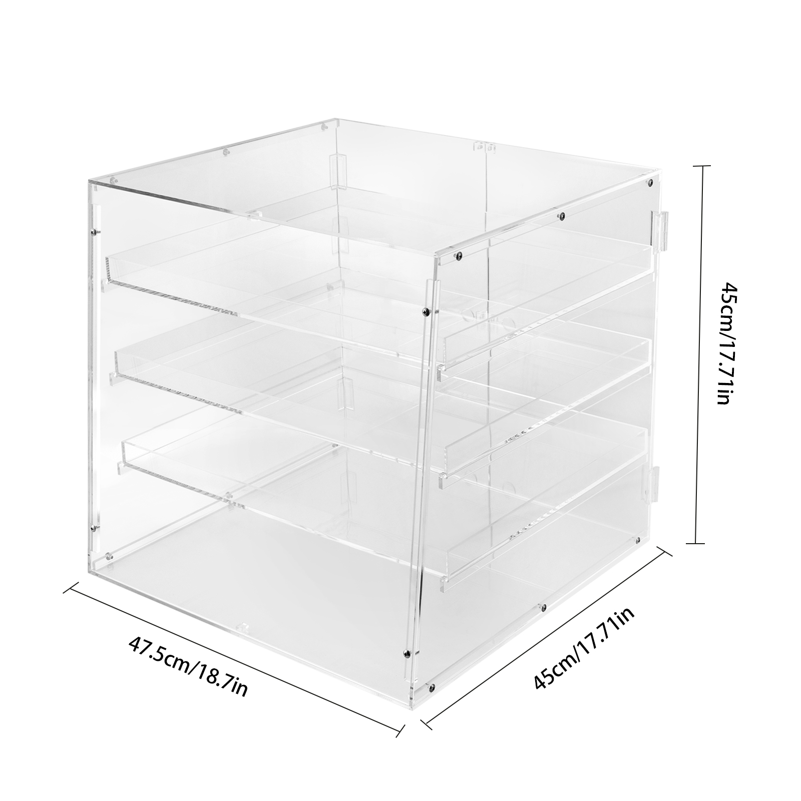 18.7×17.71×17.71inch 3-tier Ac - đánh giá và giá Display Case Acrylic