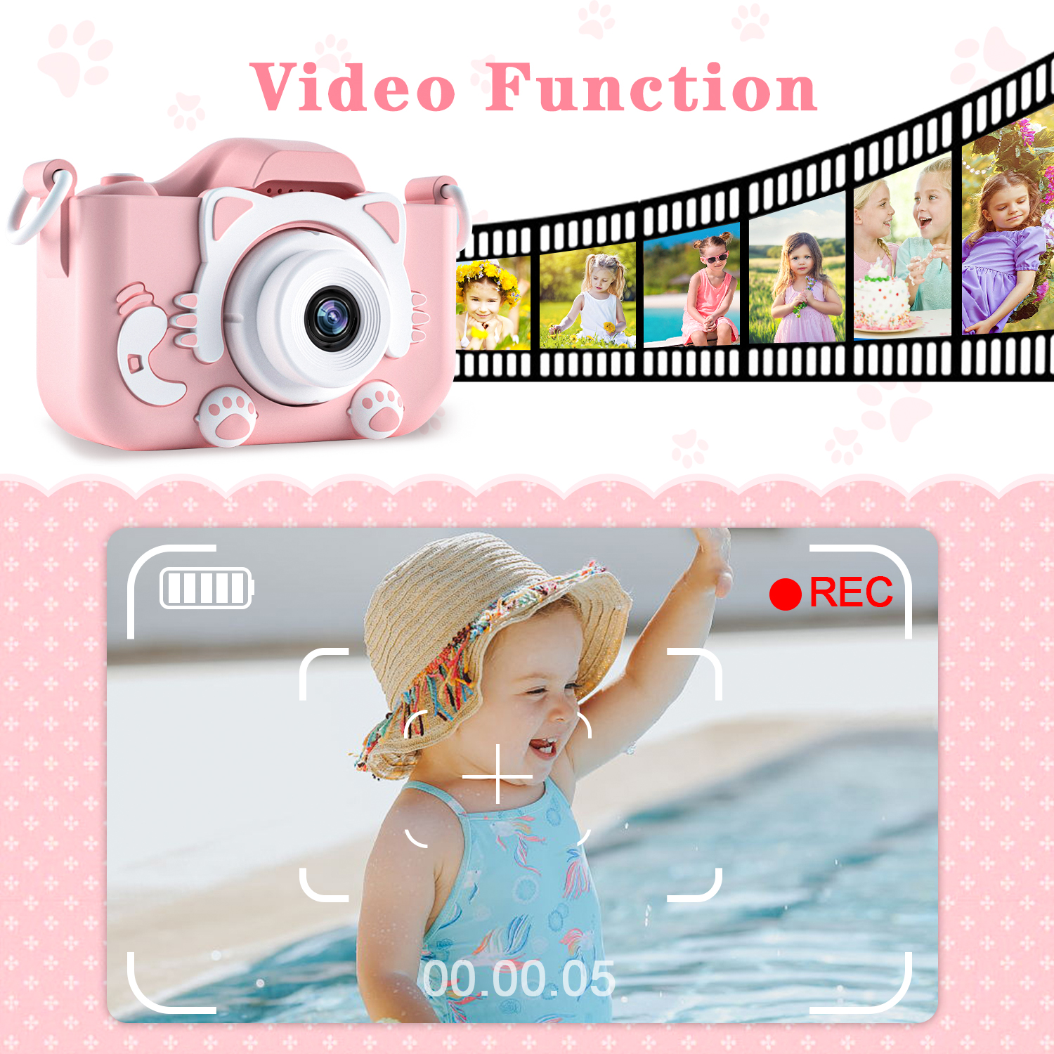 Kids Camera for Girls 1080P HD - đánh giá và giá Graded Card Display