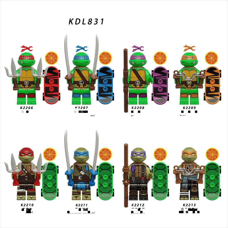 KDL831 cartoon series Teenage  - đánh giá và giá Building Block Mini