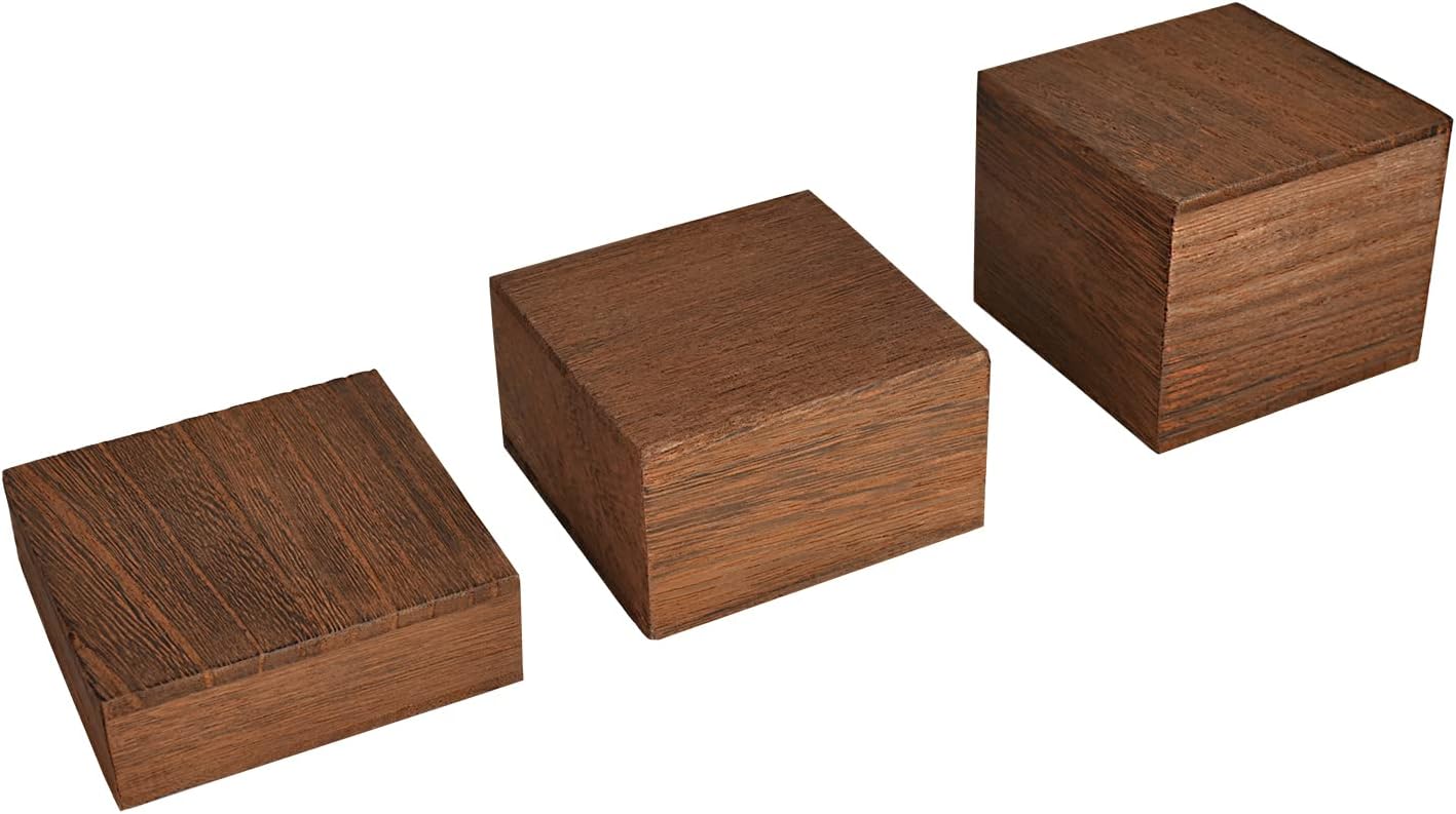 Wooden Display Risers Set - 3  - đánh giá và giá Display Risers Set