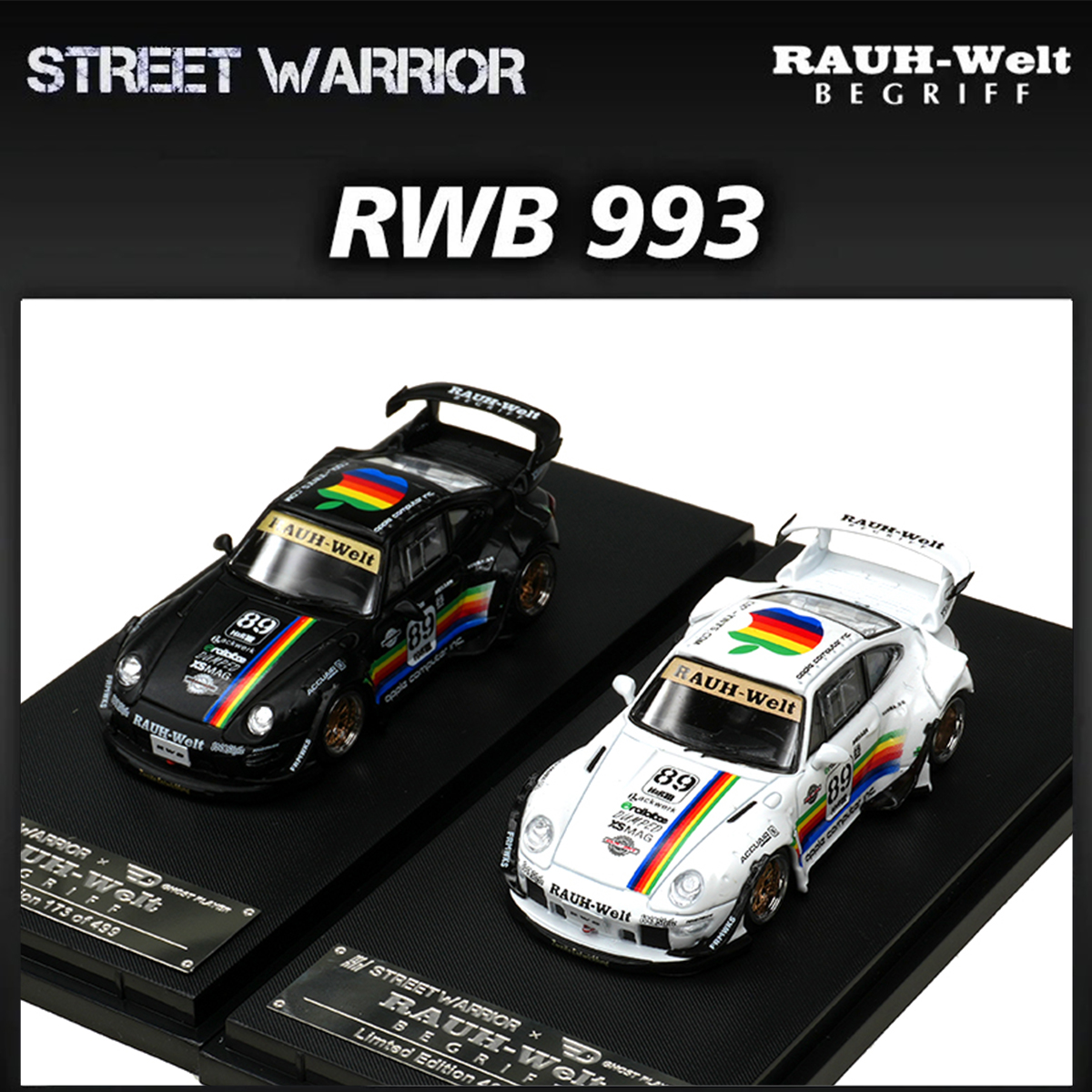 SW In Stock 1:64 RWB 993 Black - đánh giá và giá Die Cast Car 1 64