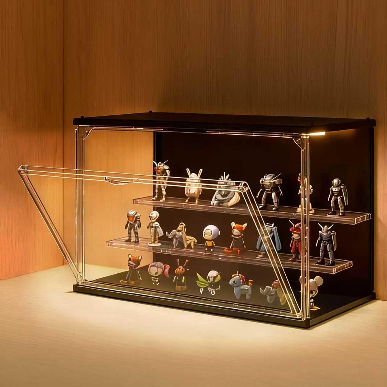 3-Tier Stackable LED Display C - đánh giá và giá Display Case Acrylic